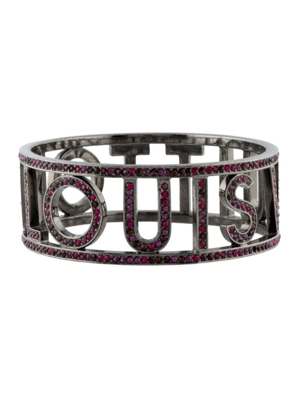 Louis Vuitton 1001 Nuits Nights Bangle Bracelet Ruthenium Plated & Brass Crystal